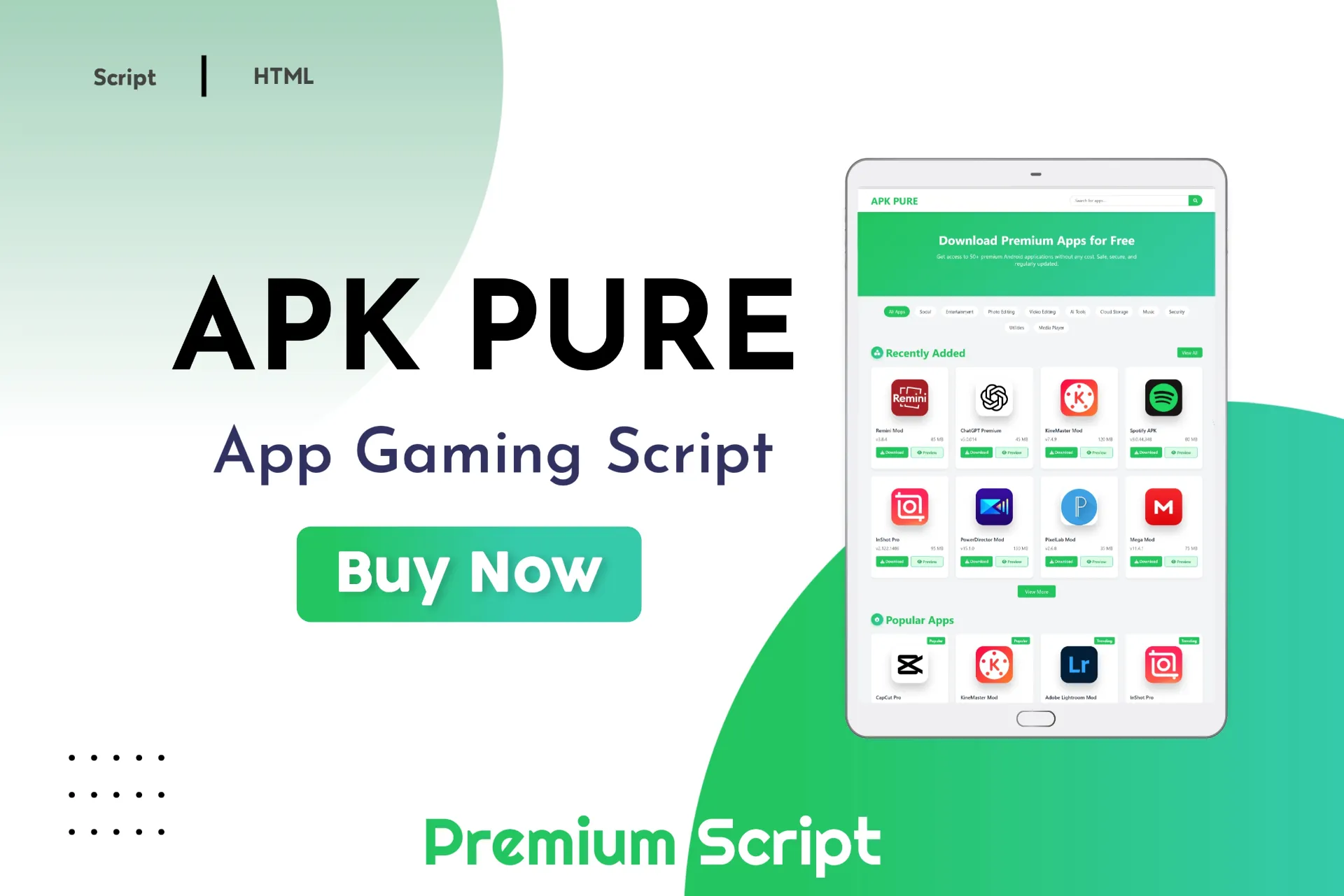 APK Pure – Premium Moded Script