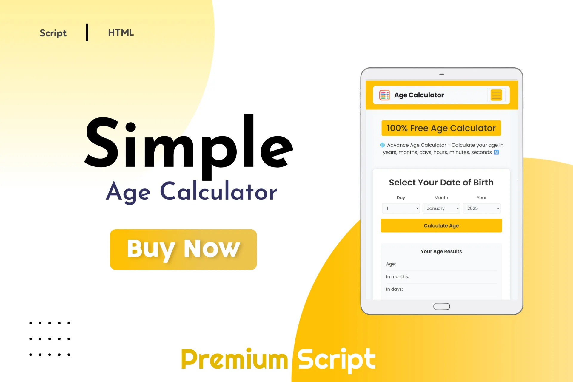 Age Calculator Script
