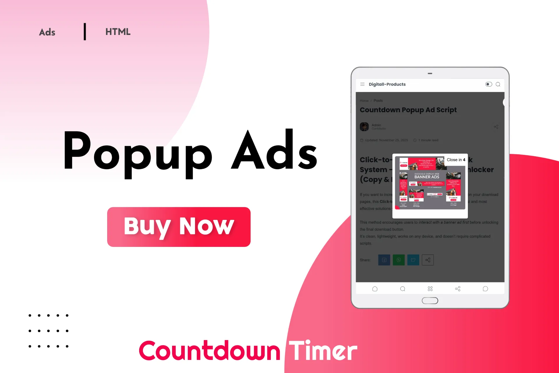 Countdown Popup Ad Script