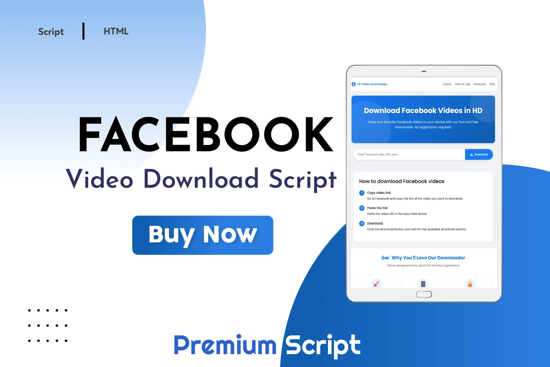 FB Video Downloader Script