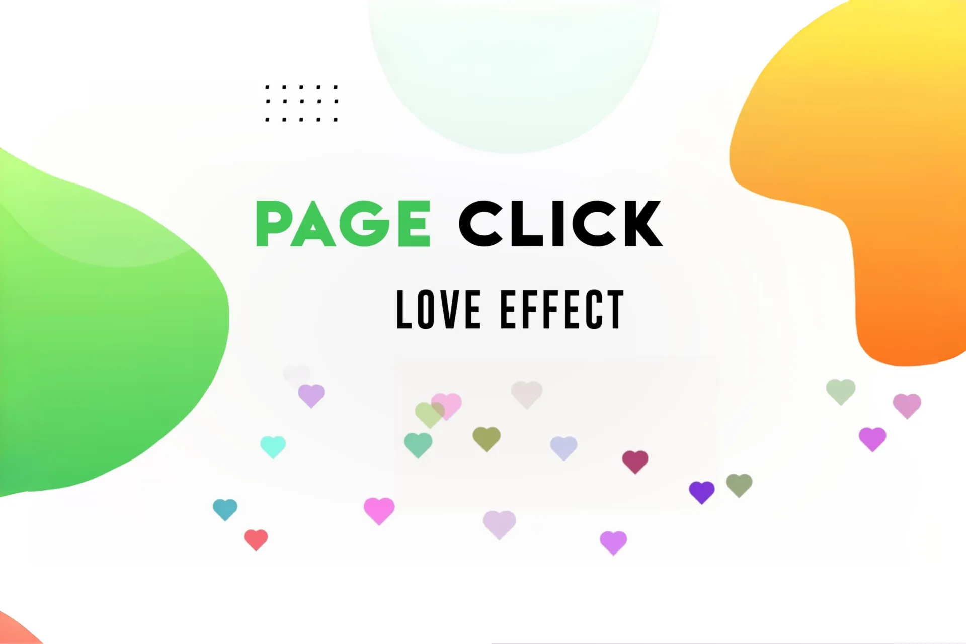 Floating CSS Heart Click Effect
