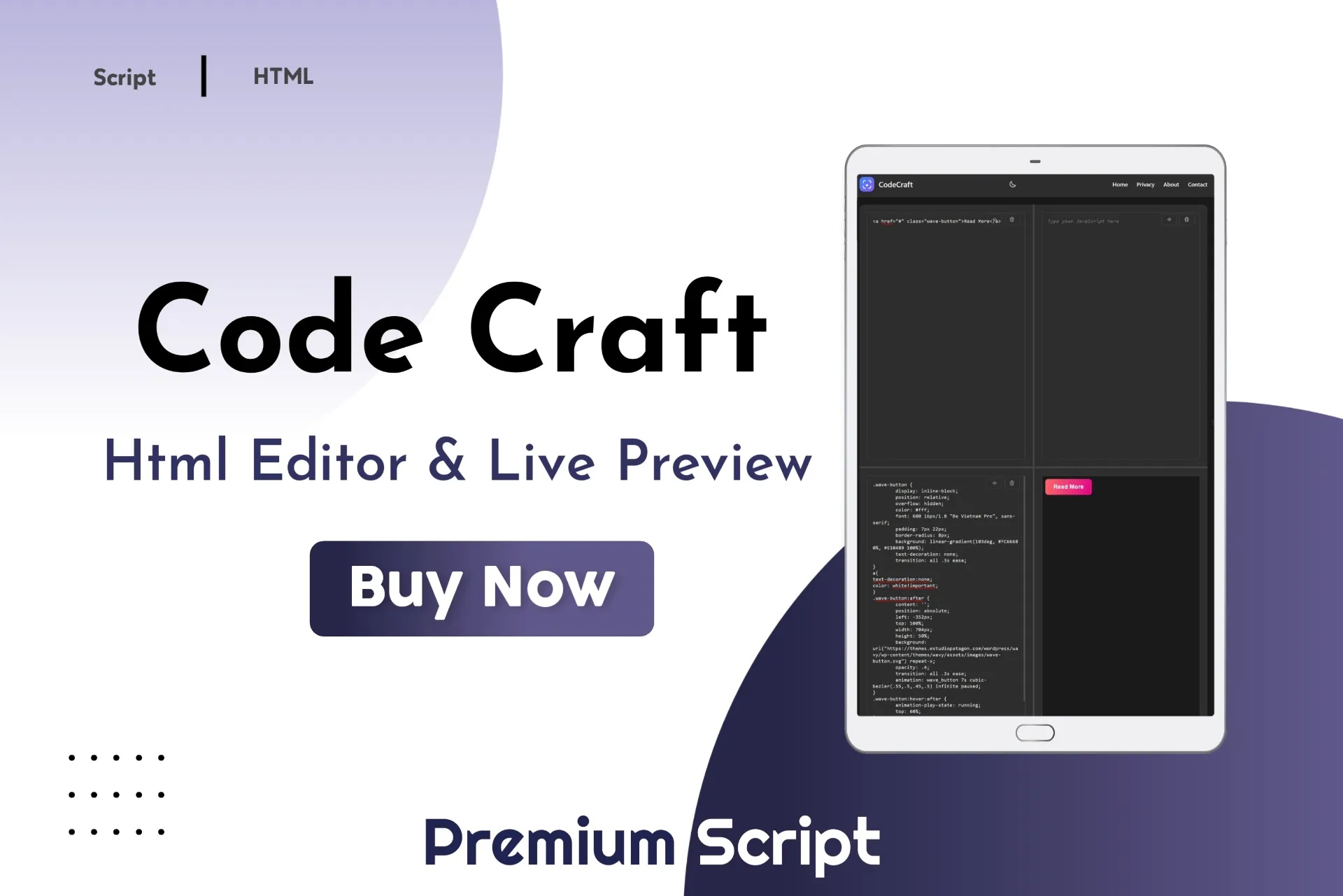 HTML Live Preview Script