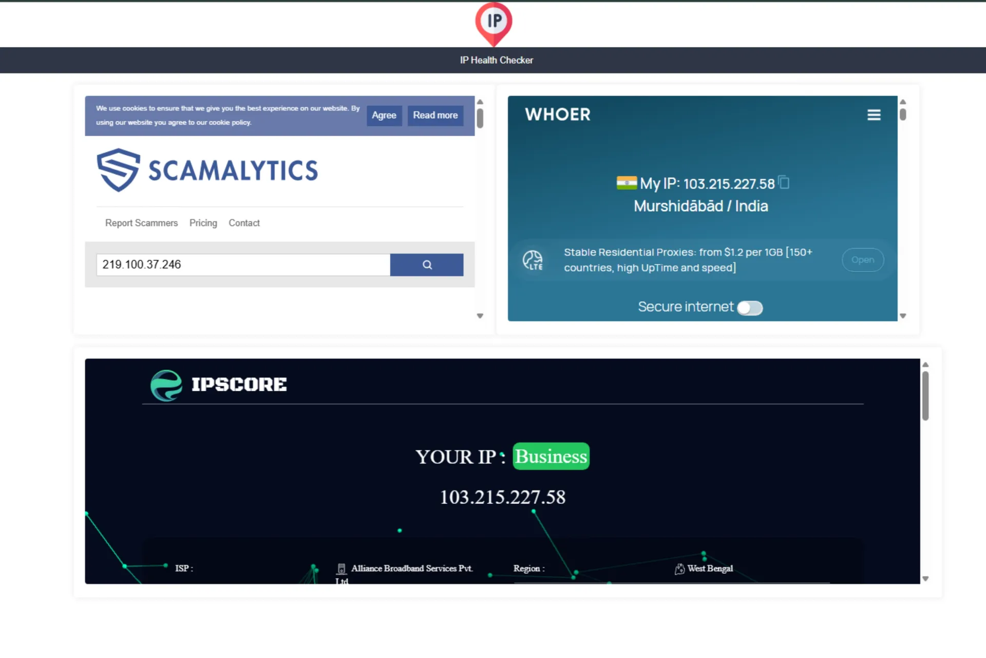 IP Health Checker