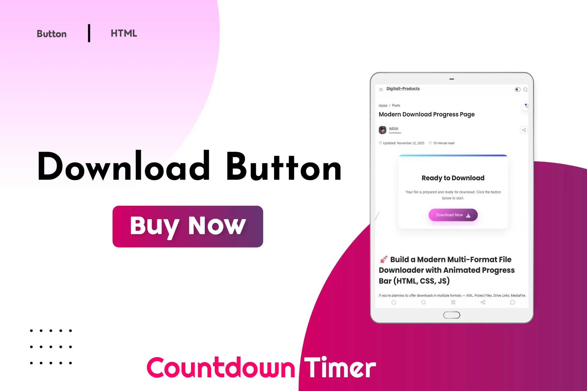 Modern Download Progress Page