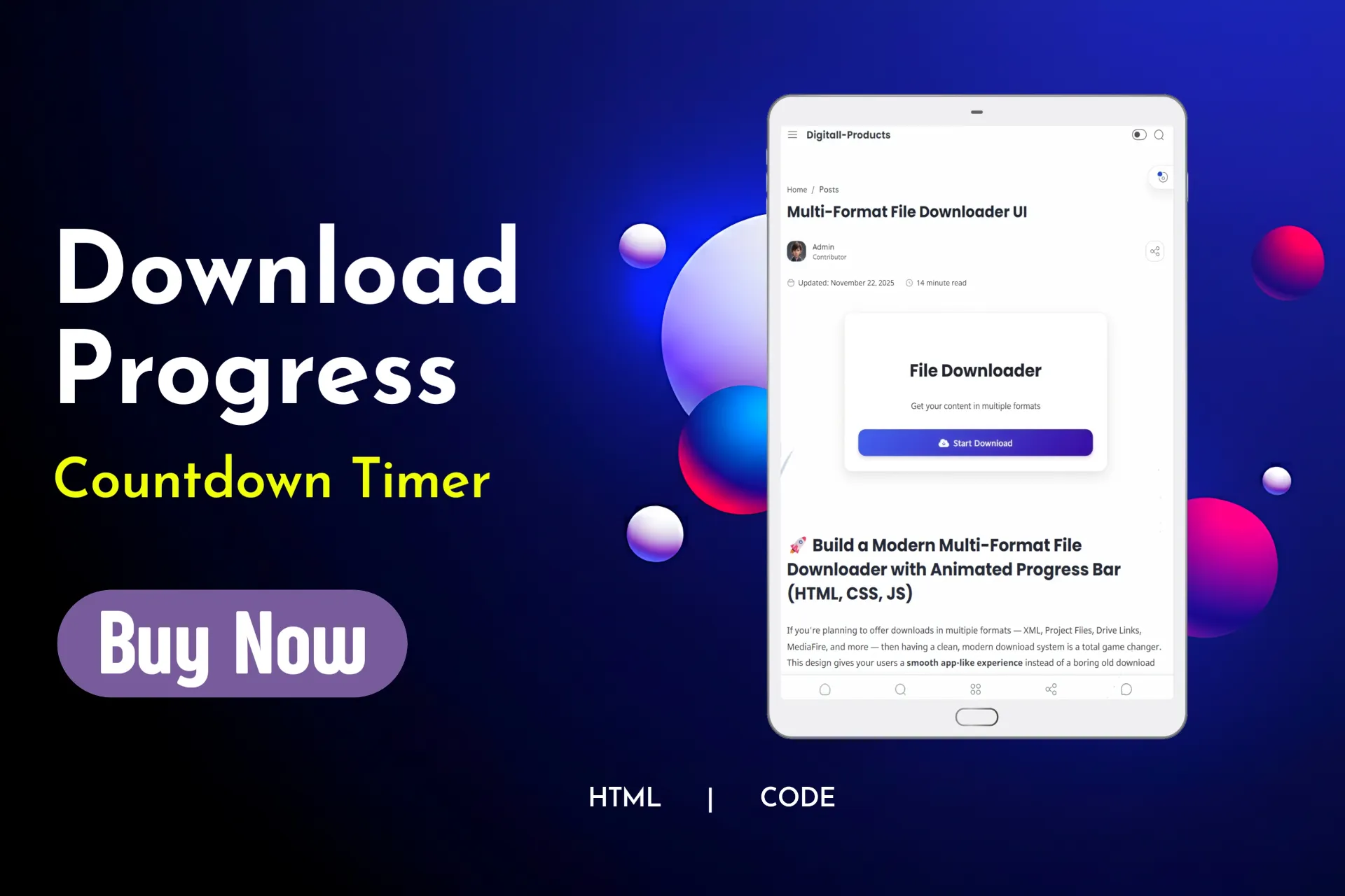 Multi-Format File Downloader UI