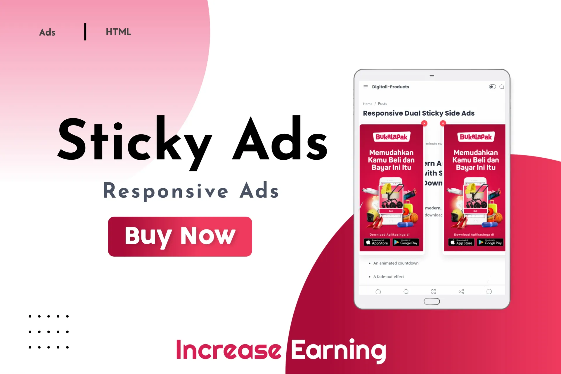 Responsive Dual Sticky Side Ads